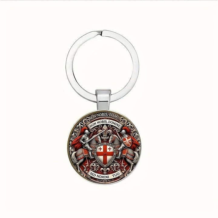 Christianartworkshop Spiritual Companion Knights Templar Keychain: Faith-Filled Token of Chivalric Grace - image 4