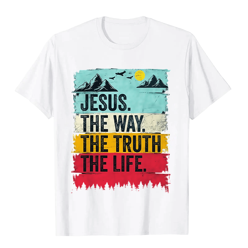 Christianartworkshop Jesus The Way The Truth The Life Unisex T-shirt - White - 2XL - image 3