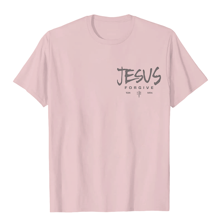 Christianartworkshop Religious Jesus Forgive Crown of Thorns Cross Unisex T-shirt