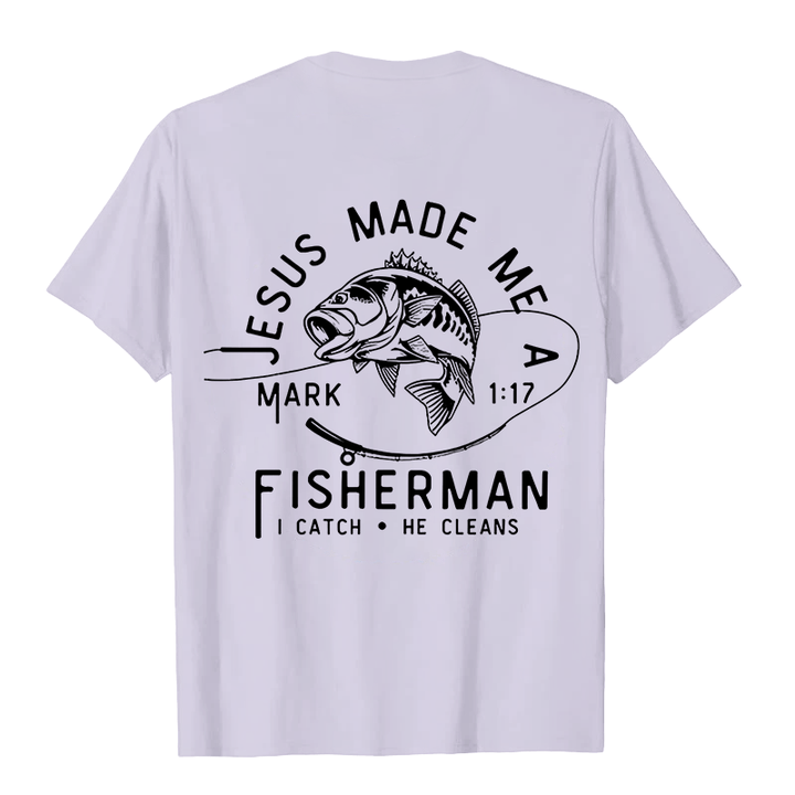 Christianartworkshop Jesus Made Me A Fisherman Mark 1:17 Unisex T-shirt - image 9