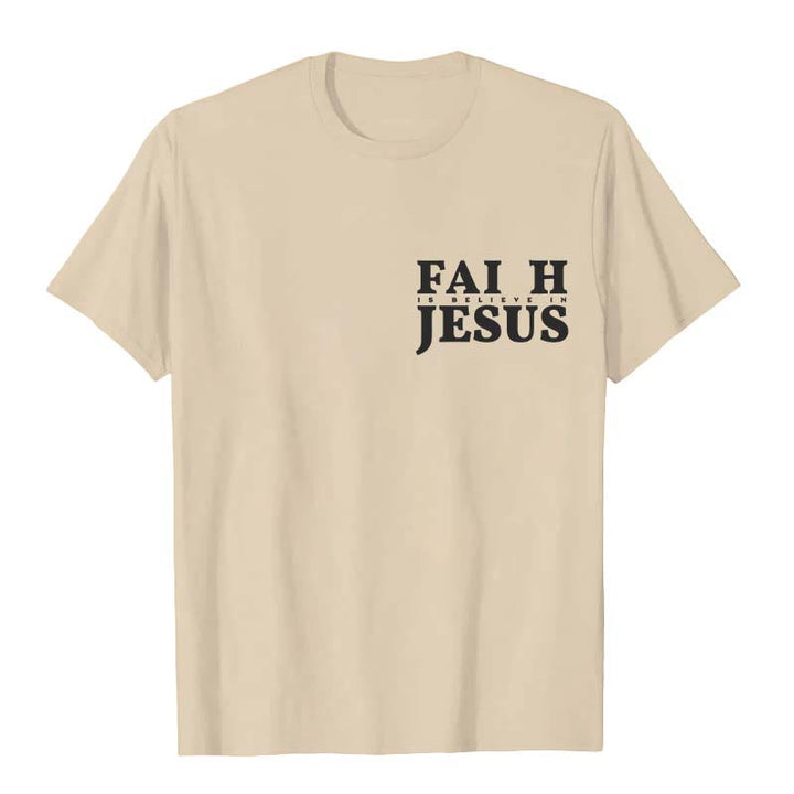 Christianartworkshop Faith Is Believe In Jesus with Matthew 6:6 Unisex T-shirt - image 16
