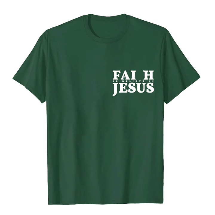 Christianartworkshop Faith Is Believe In Jesus with Matthew 6:6 Unisex T-shirt - image 8