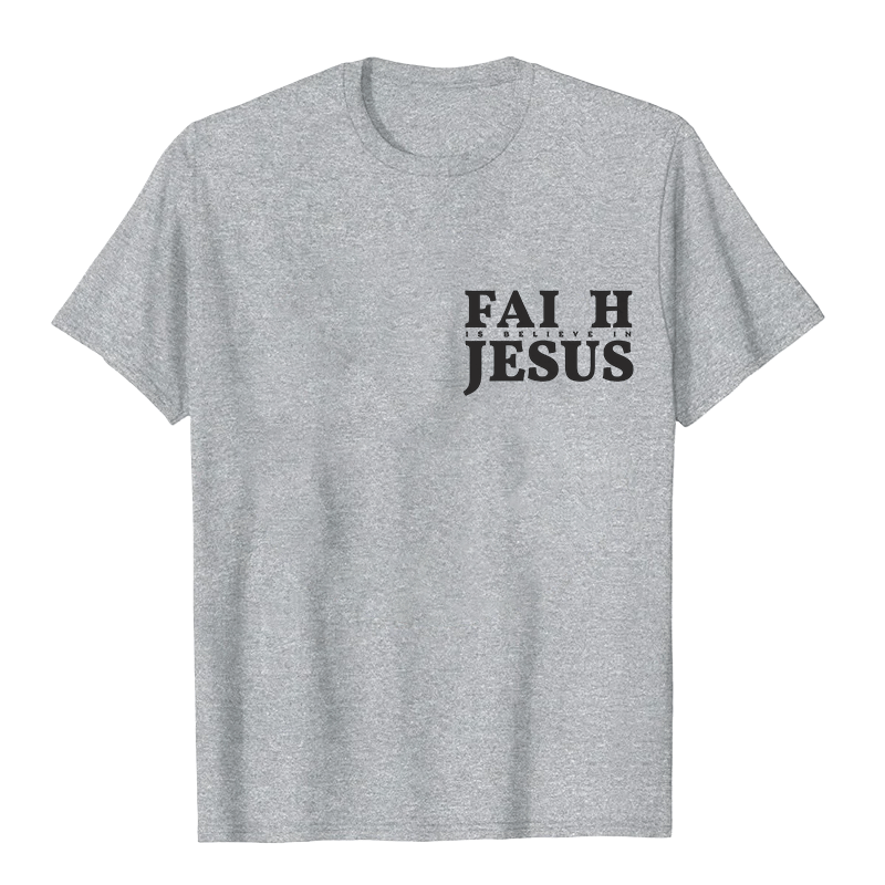 Christianartworkshop Faith Is Believe In Jesus with Matthew 6:6 Unisex T-shirt - image 10