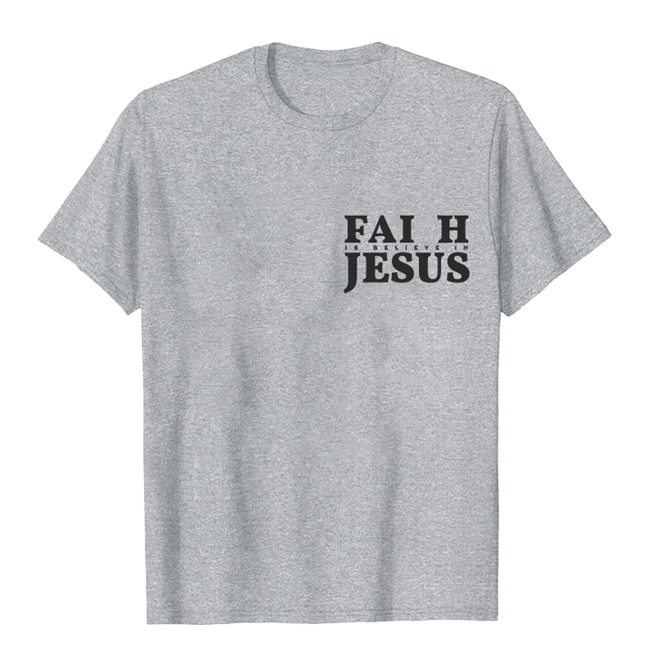 Christianartworkshop Faith Is Believe In Jesus with Matthew 6:6 Unisex T-shirt - image 10