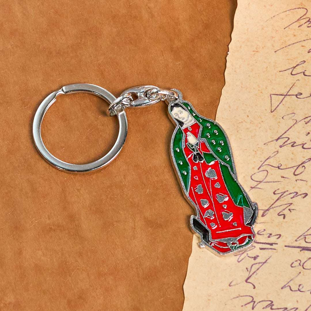 Christianartworkshop Colorful Style Our Lady of Guadalupe Enamel Key Chain: Faith in Vivid Tones - Our Lady - image 0
