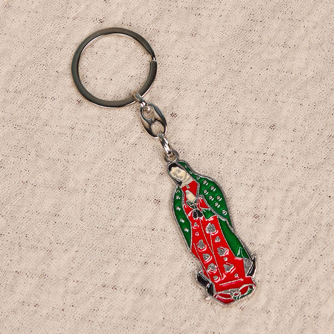 Christianartworkshop Colorful Style Our Lady of Guadalupe Enamel Key Chain: Faith in Vivid Tones - image 5