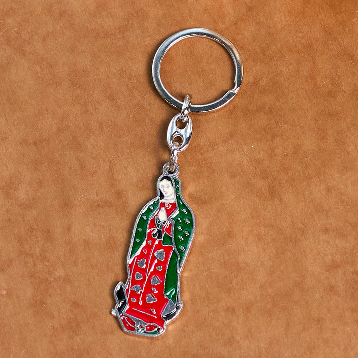 Christianartworkshop Colorful Style Our Lady of Guadalupe Enamel Key Chain: Faith in Vivid Tones - image 6