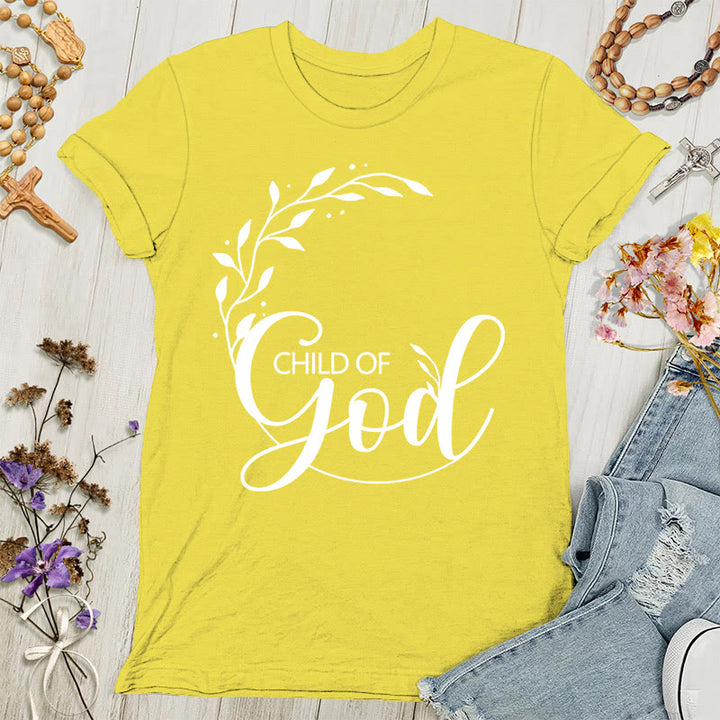 Christianartworkshop Child of God Adult Women's T-shirt - Gold - 4XL - image 2
