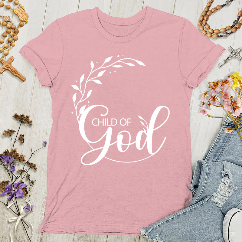Christianartworkshop Child of God Adult Women's T-shirt - Light Pink - 4XL - image 7