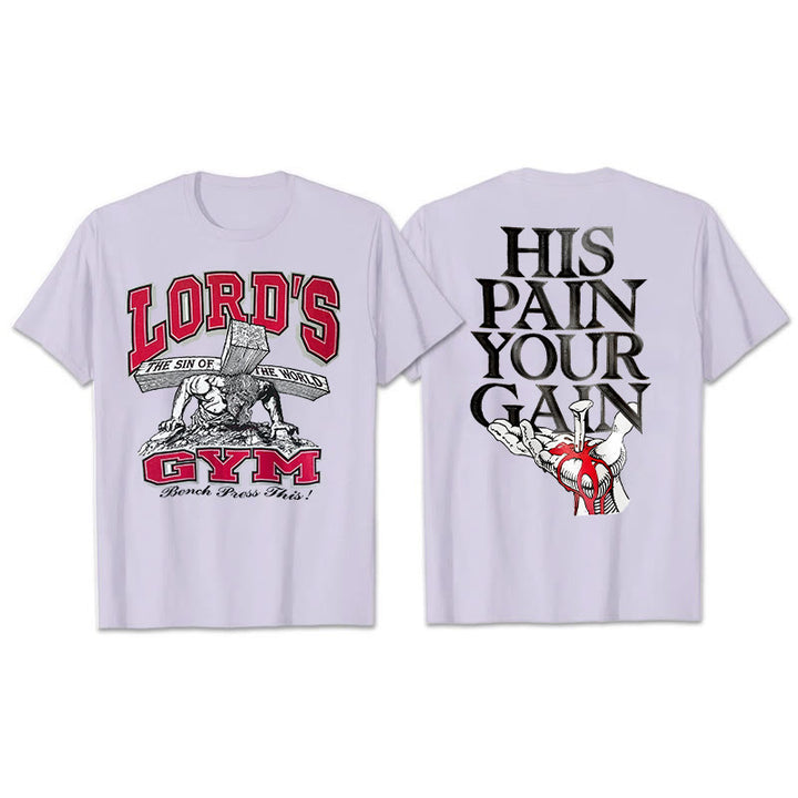 Christianartworkshop His Pain Your Gai T-shirt - Purple - 2XL - image 10