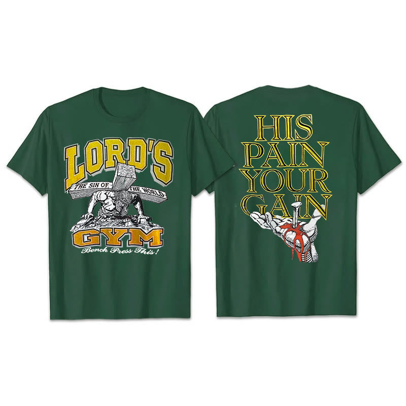 Christianartworkshop His Pain Your Gai T-shirt - Dark Green - 2XL - image 12