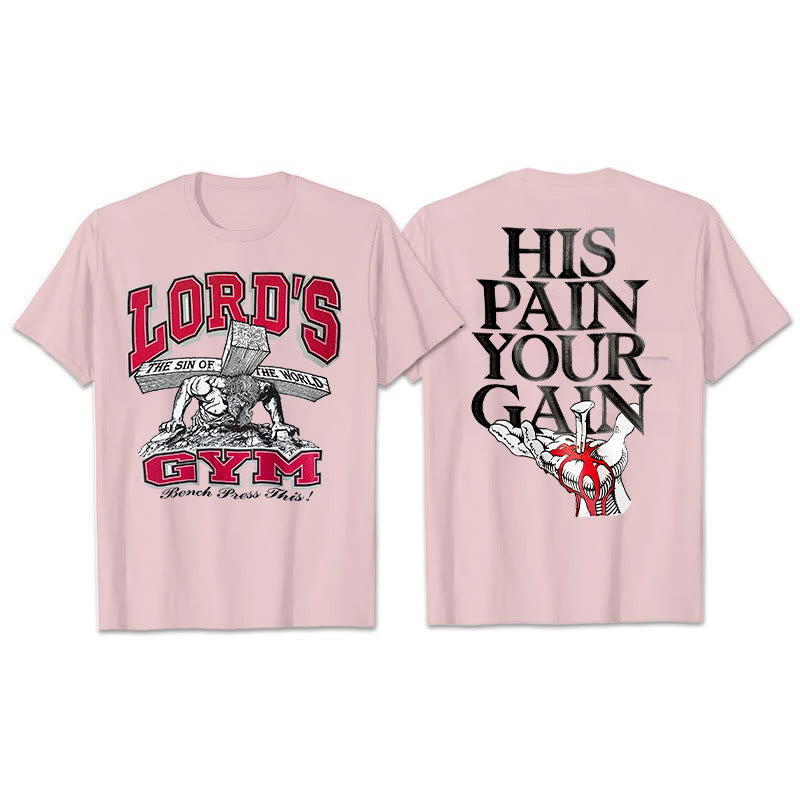 Christianartworkshop His Pain Your Gai T-shirt - Pink - 2XL - image 8