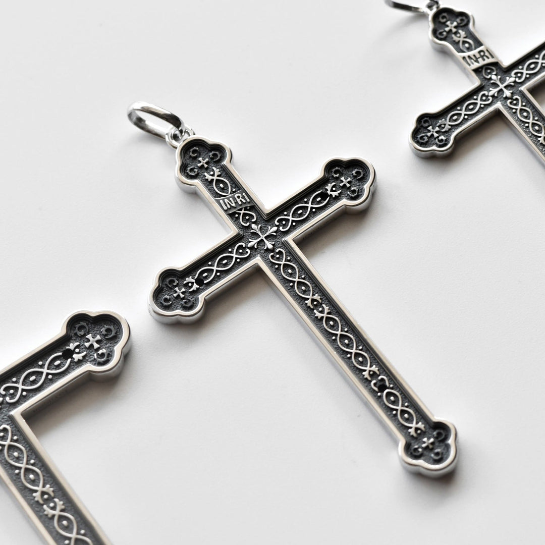 Christianartworkshop Retro Sterling Silver Amulet INRI Cross Pendant Necklace: A Emblem of Grace - image 5