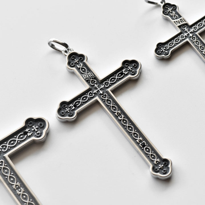 Christianartworkshop Retro Sterling Silver Amulet INRI Cross Pendant Necklace: A Emblem of Grace - image 5
