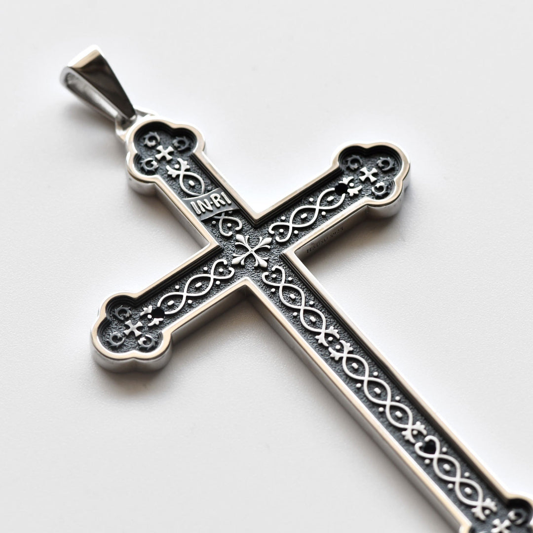 Christianartworkshop Retro Sterling Silver Amulet INRI Cross Pendant Necklace: A Emblem of Grace - image 4