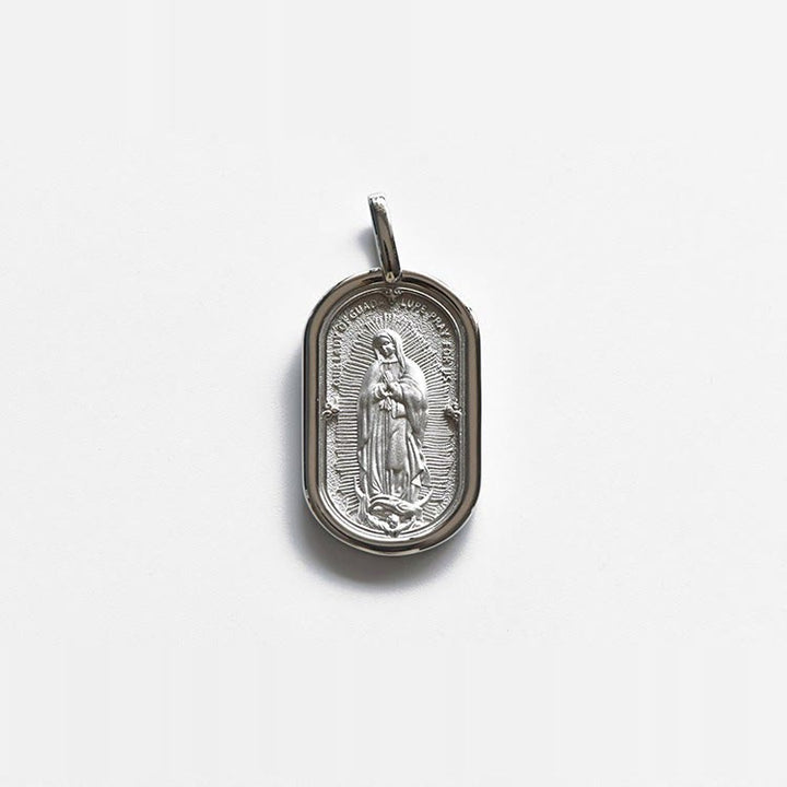 Christianartworkshop 925 Sterling Silver Elegant Our Lady of Guadalupe Pendant Necklace - image 5