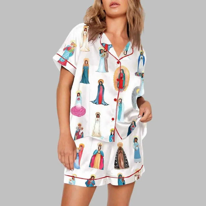 Christianartworkshop Our Lady of Guadalupe Catholic Home Pajama Set: Sleep Wrapped in Sacred Grace - 3XL - image 0