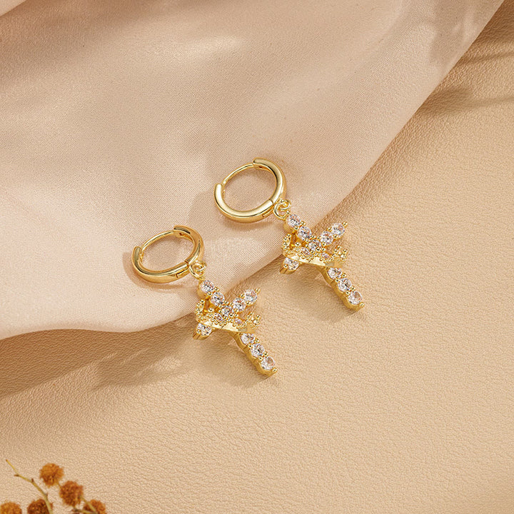 Christianartworkshop Modern Crowned in Faith Cross Necklace, Earrings - image 11