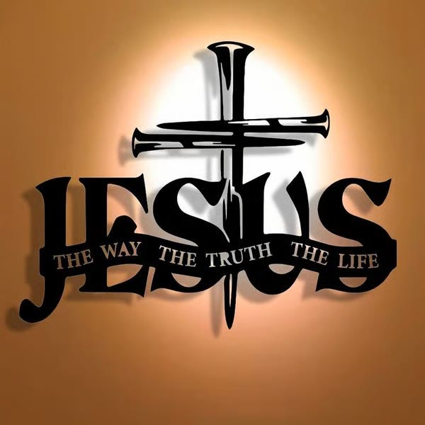 Christianartworkshop Faithful Jesus & Cross Design Metal Wall Decor Home Decoration - 15.7"*11.2"/40*28.7cm - image 0