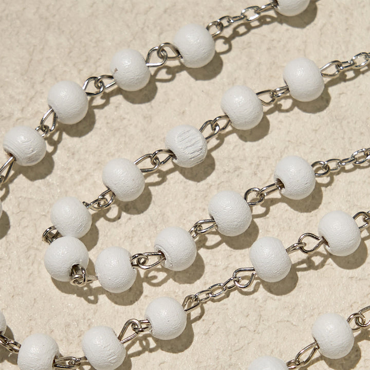 Christianartworkshop Divine Wooden Rosary in Red and White with Pope Francis Blessing Case - image 11