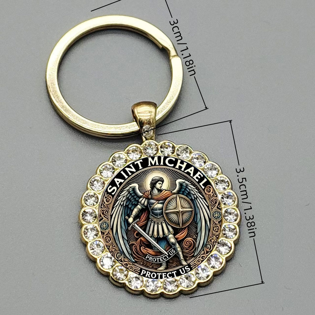 Christianartworkshop Guardian Angel St. Michael Keychain Bringing Strength and Spiritual Guidance - image 4