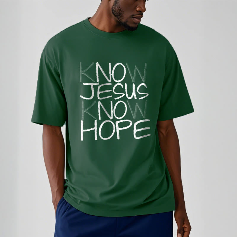 Christianartworkshop Know Jesus Know Hope Faith Statement Unisex T-shirt - image 11
