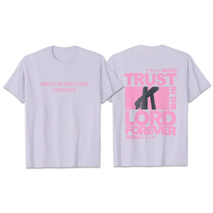 Christianartworkshop Trust In The Lord Forever T-Shirt - Purple - 2XL - image 25