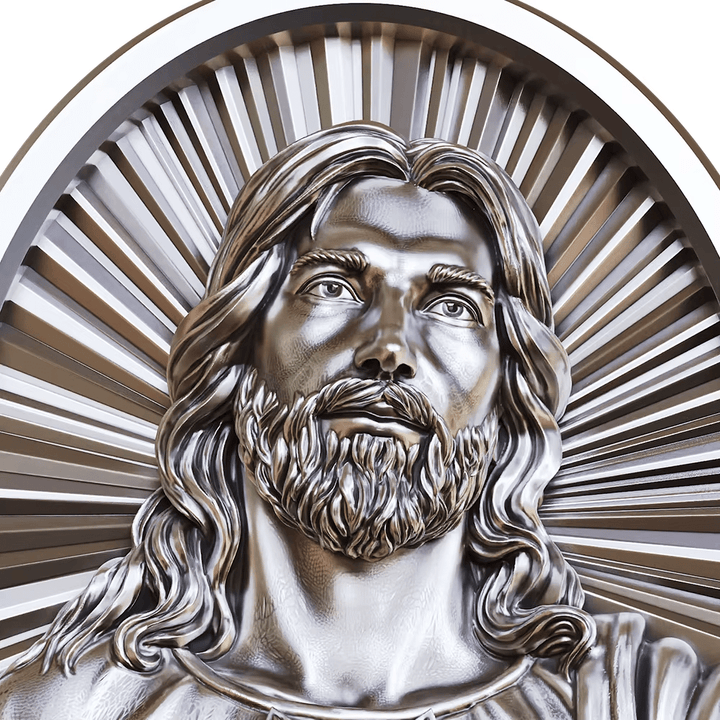 Christianartworkshop Sacred Heart Jesus Ring in 925 Silver: Symbol of Love and Sacrifice - image 3