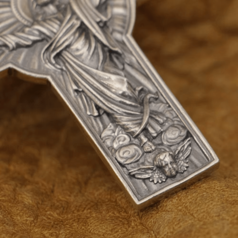 Christianartworkshop Jesus Christ Ascension with Holy Spirit Dove Necklace in Sterling Silver - image 8