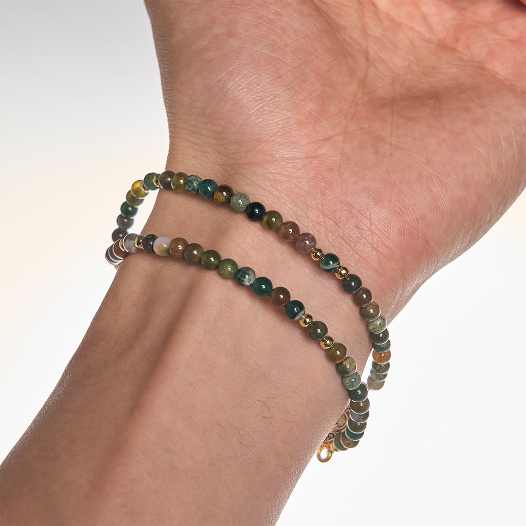 Christianartworkshop Handmade Earth Tone Rosary Bracelets with Cross & St. Benedict Charm - image 3