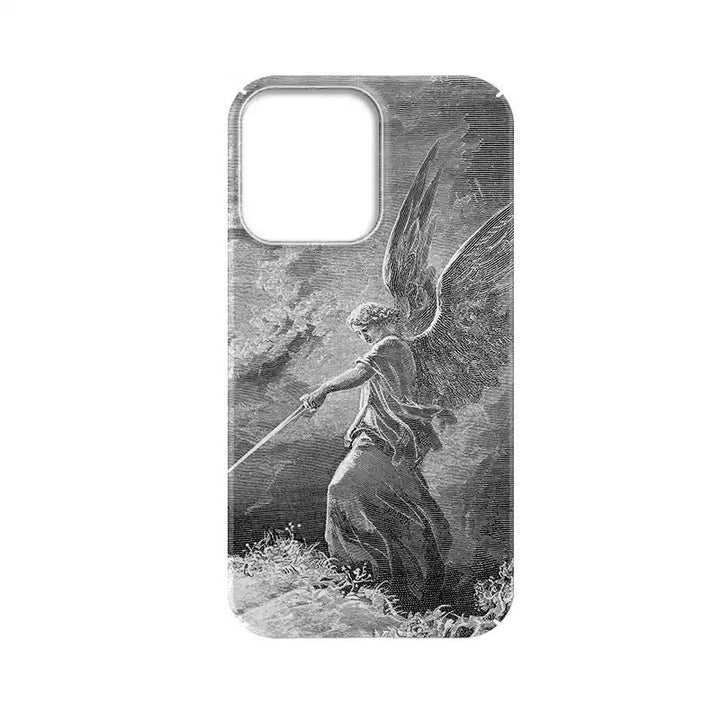 Christianartworkshop Guardian Archangel St. Michael Phone Case: Inspiring Biblical Scene - iPhone 16Pro Max - image 1