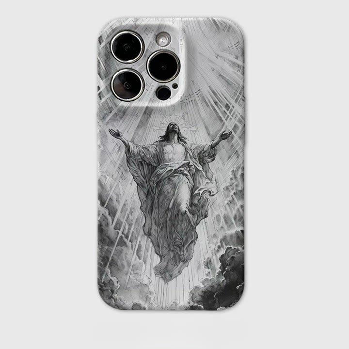 Christianartworkshop Heaven's Radiance Ascension of Christ Phone Case: Symbol of Eternal Hope - image 3