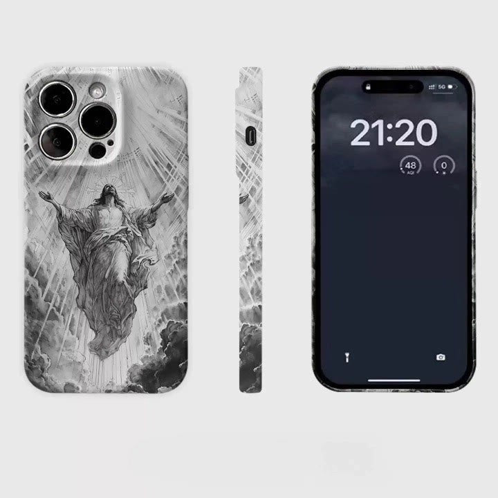 Christianartworkshop Heaven's Radiance Ascension of Christ Phone Case: Symbol of Eternal Hope - image 2