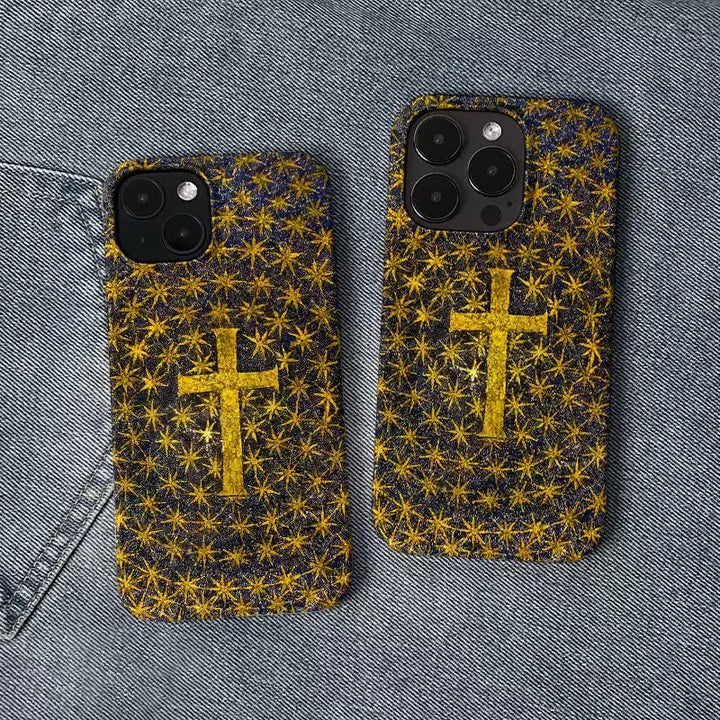 Christianartworkshop Faith & Light Golden Cross Phone Case: Shine in Your Hands - image 2