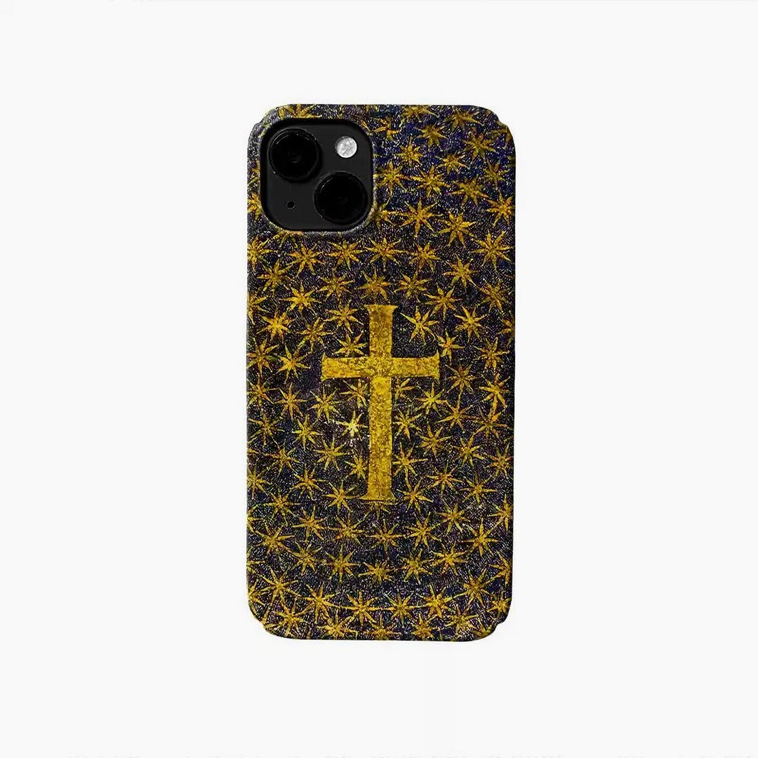 Christianartworkshop Faith & Light Golden Cross Phone Case: Shine in Your Hands - iPhone 16Pro Max - image 1