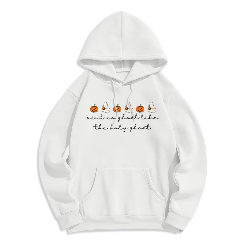 Christianartworkshop No Ghost Like the Holy Ghost Fleece Lined Polyester Hoodie - White - 2XL - image 3
