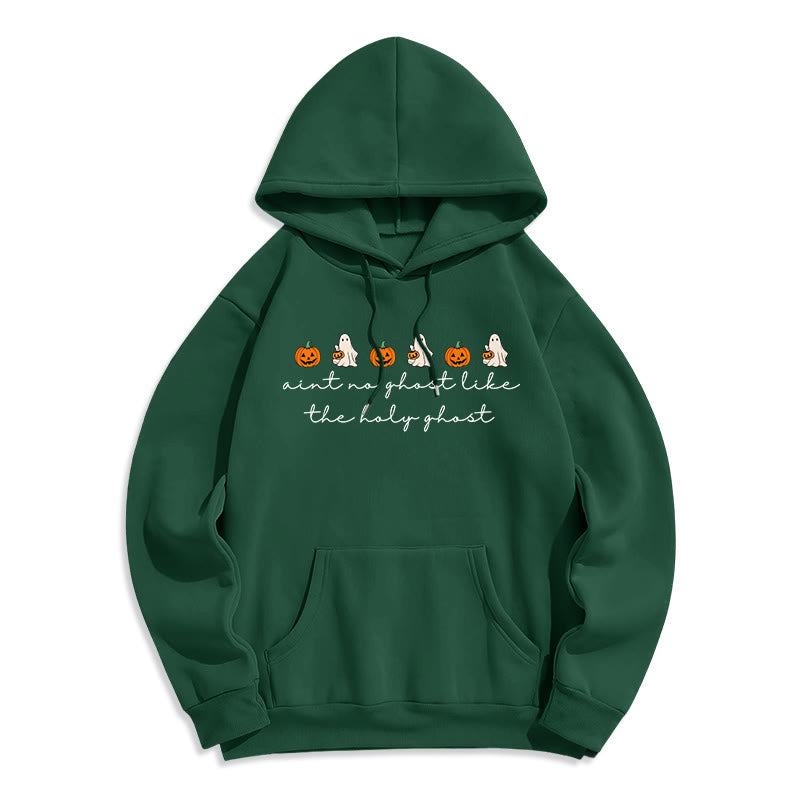 Christianartworkshop No Ghost Like the Holy Ghost Fleece Lined Polyester Hoodie - Green - 2XL - image 6
