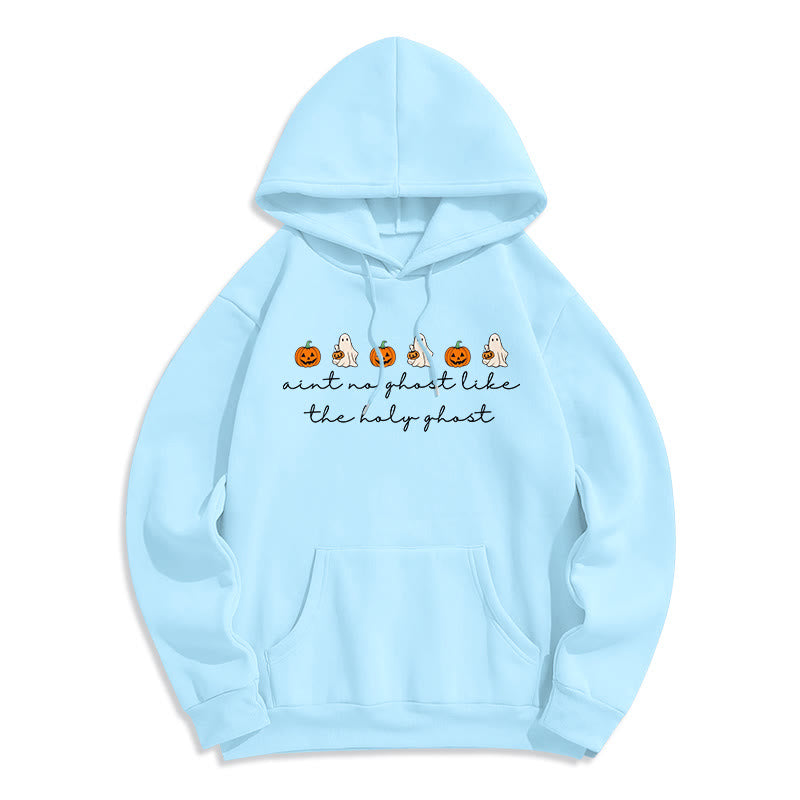 Christianartworkshop No Ghost Like the Holy Ghost Fleece Lined Polyester Hoodie - Blue - 2XL - image 5