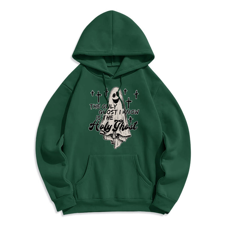 Christianartworkshop Holy Ghost and Cross Gospel Fusion Fleece Lined Polyester Hoodie - Green - 2XL - image 7