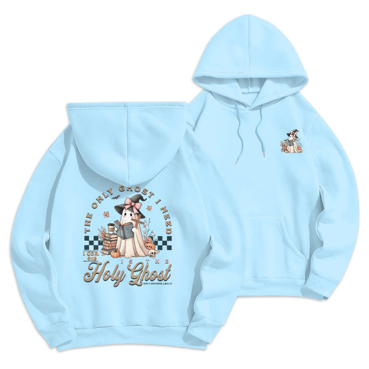 Christianartworkshop Holy Ghost Witchy Chic Fleece Lined Polyester Hoodie - Blue - 2XL - image 0