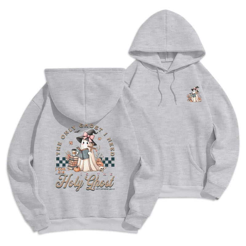 Christianartworkshop Holy Ghost Witchy Chic Fleece Lined Polyester Hoodie - Grey - 2XL - image 4