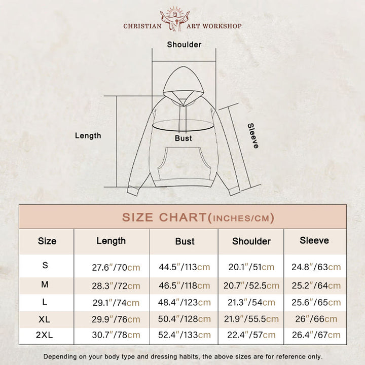 Christianartworkshop Seasons Change Lord Remains Butterfly Motif Fleece Lined Polyester Hoodie - image 1