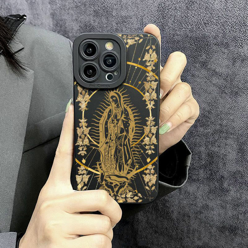 Christianartworkshop Elegant Shining Faith Virgin Mary Phone Case: Catholic Devotion Gift - image 5