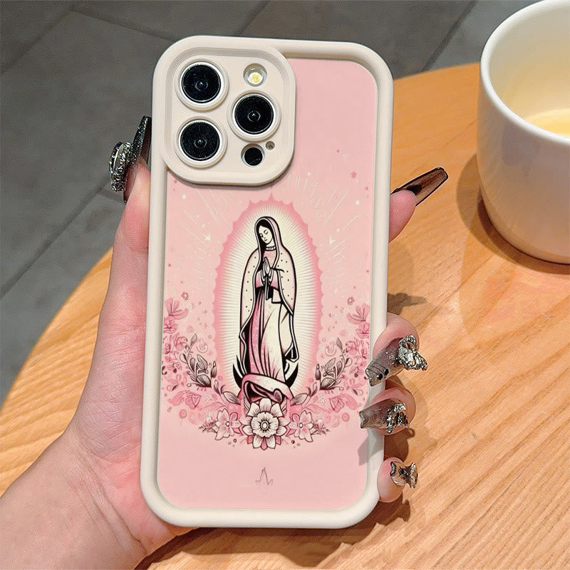Christianartworkshop Colored Style Our Lady of Guadalupe Faithful Phone Case - image 1