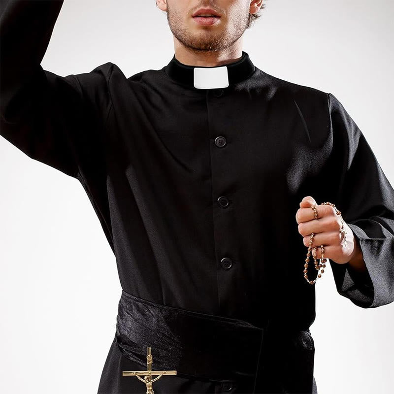 Christianartworkshop Unisex Soft Comfortable Clergy Tab Collar with Insert for Various Activities - image 12