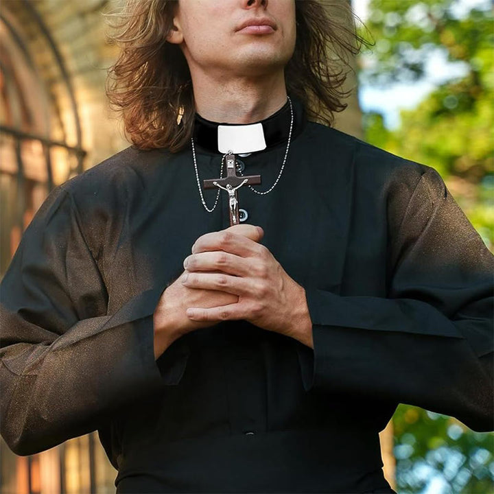 Christianartworkshop Unisex Soft Comfortable Clergy Tab Collar with Insert for Various Activities - Clerical Detachable Collar - image 9