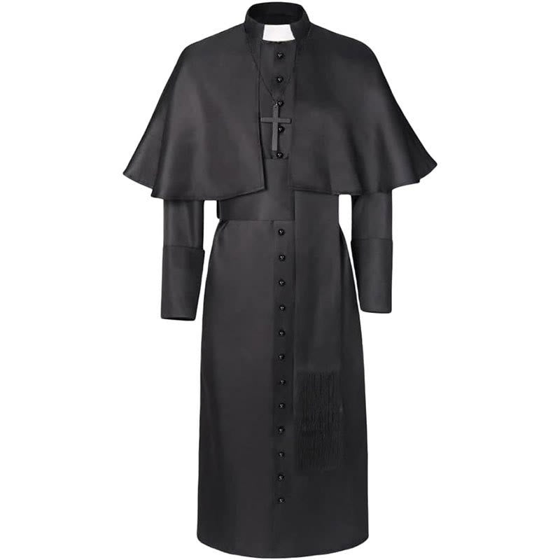 Christianartworkshop Multicolor Ceremonial Roman Soutane Clergy Robe: Medieval Priest Aesthetics - image 4