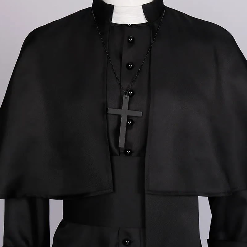 Christianartworkshop Multicolor Ceremonial Roman Soutane Clergy Robe: Medieval Priest Aesthetics - image 2