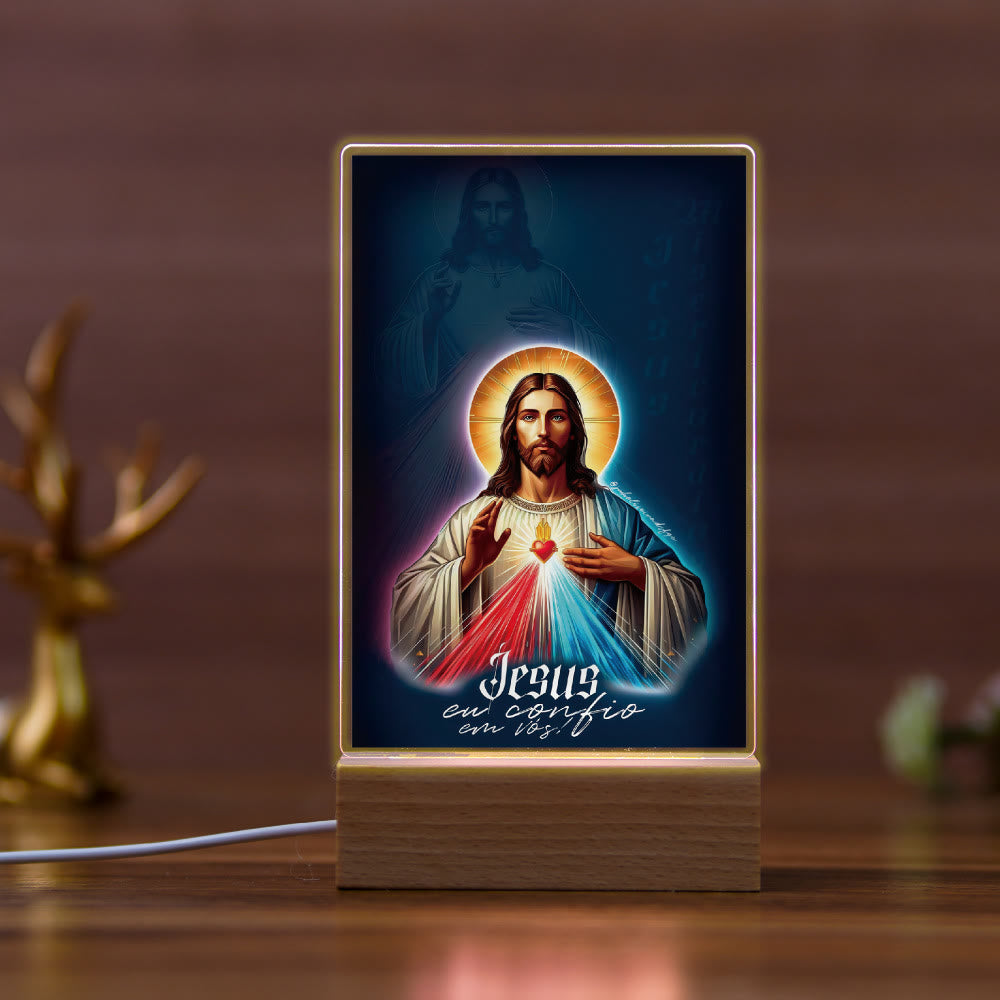 Christianartworkshop Religious Jesus Icon Healing Scene Night Light: Art & Natural Beauty - H - image 7