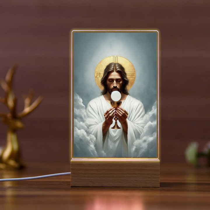 Christianartworkshop Religious Jesus Icon Healing Scene Night Light: Art & Natural Beauty - I - image 9